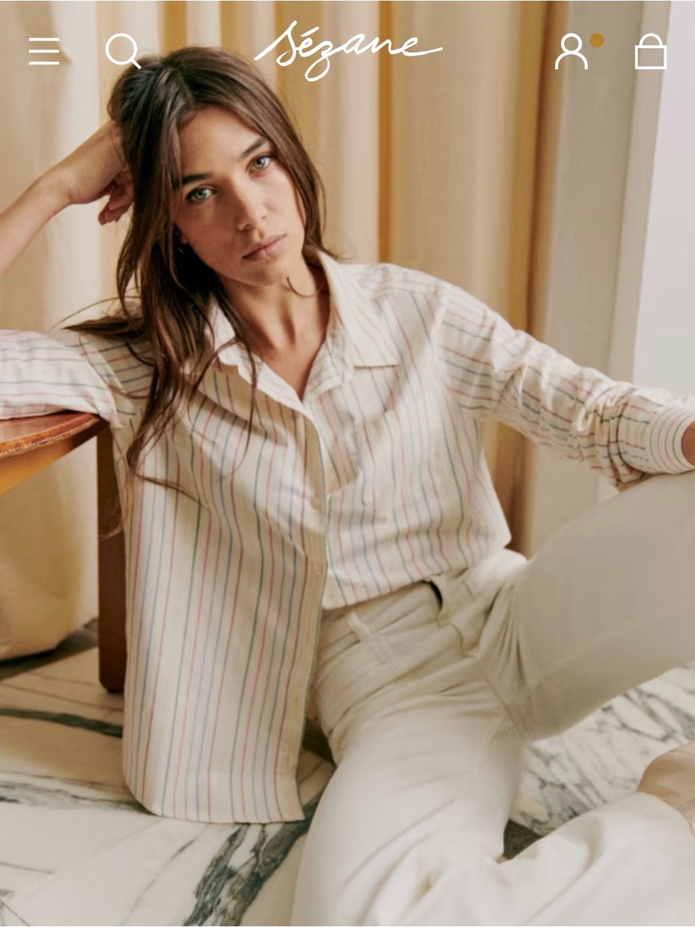 Sézane TOMBOY SHIRT - Picture 3 of 6